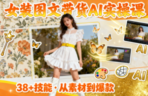 女装图文带货的AI实操课-天韵资源网