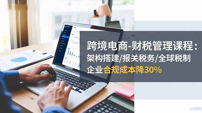 跨境电商-财税管理课程:架构搭建/报关税务/全球税制,企业合规成本降30%-天韵资源网