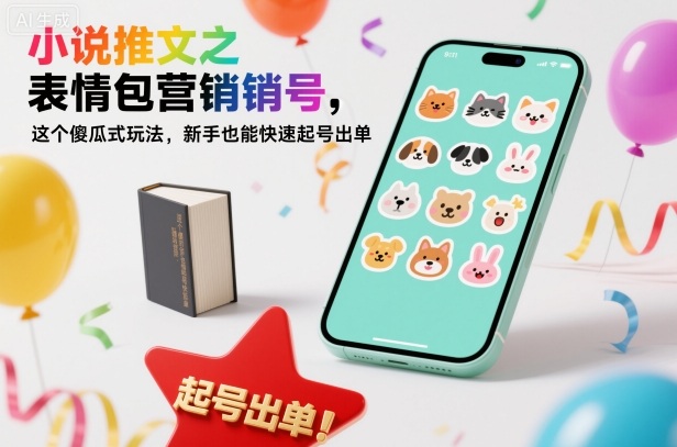 小说推文之表情包营销号,这个傻瓜式玩法,新手也能快速起号出单-天韵资源网