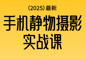 金老师·2025爆款手机静物摄影实战课-天韵资源网