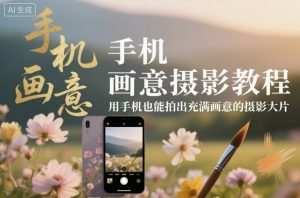 手机画意摄影教程,用手机也能拍出充满画意的摄影大片-天韵资源网