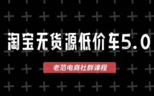 老范电商·2025淘宝无货源教程(更新11月)-天韵资源网