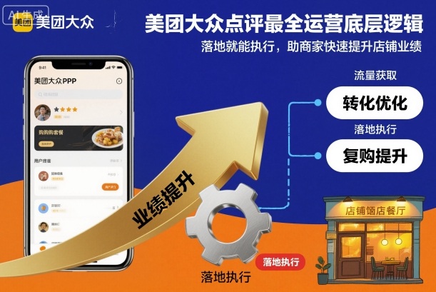 美团大众点评最全运营底层逻辑，落地就能执行，助商家快速提升店铺业绩-天韵资源网