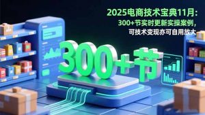 2025电商技术宝典11月:200+节实时更新实操案例,可技术变现亦可自用放大-天韵资源网