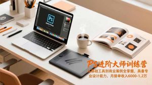 PS进阶大师训练营,从基础工具到商业案例全掌握,具备专业设计能力,月接单收入6000-1.2万-天韵资源网