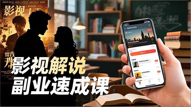Tk影视解说副业速成课，软件安装、全流程实操、爆款预设，新手两周变现-天韵资源网