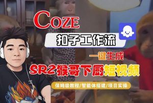 Coze扣子智能体工作流一键生成“SORA2猴哥下厨“短视频,全流程保姆级教学-天韵资源网