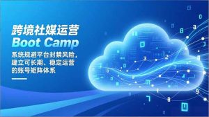 跨境社媒运营Boot Camp:系统规避平台封禁风险,建立可长期、稳定运营的账号矩阵体系-天韵资源网
