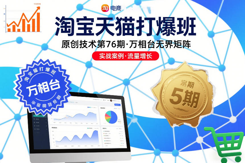 淘宝天猫打爆班原创技术第76期，万相台无界矩阵-天韵资源网