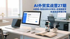 AI外贸实战营27期，AI获客+智能谈单+SOP转化+全链路教学，快速搞定跨境订单-天韵资源网