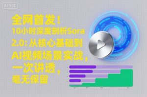全网首发！10小时深度剖析Sora 2.0：从核心基础到AI视频场景实战，一次讲透，毫无保留-天韵资源网