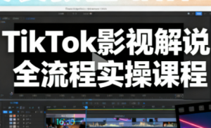 凌帧·TikTok影视解说全流程实操-天韵资源网