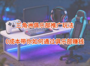 项目拆解：三角洲俱乐部推广玩法，0成本带你如何通过俱乐部賺钱-天韵资源网