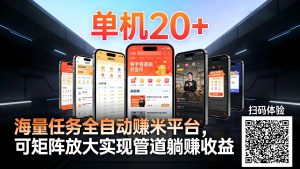99盒子自动挂机项目,单机20+,可矩阵放大实现管道躺赚收益,推广可享团队收益-天韵资源网