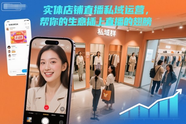 实体店铺直播私域运营,帮你的生意插上直播的翅膀-天韵资源网