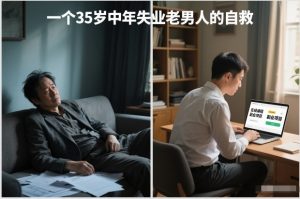 付费文章：一个35岁中年失业老男人的自救-天韵资源网