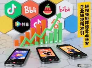 企业短视频精准引流矩阵获客，短视频矩阵爆量战法-天韵资源网