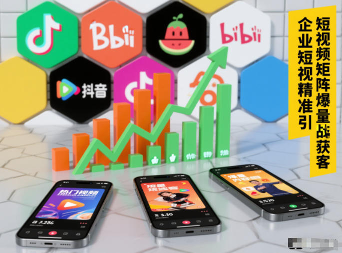 企业短视频精准引流矩阵获客，短视频矩阵爆量战法-天韵资源网
