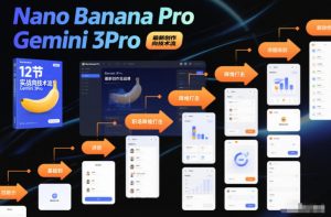 Nano Banana Pro Gemini 3Pro，最新创作实战课，12节实战向技术流，职场降维打击-天韵资源网