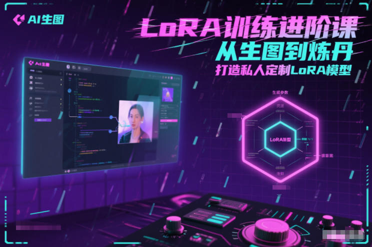LoRA训练进阶课，从生图到炼丹，打造私人定制LoRA模型-天韵资源网