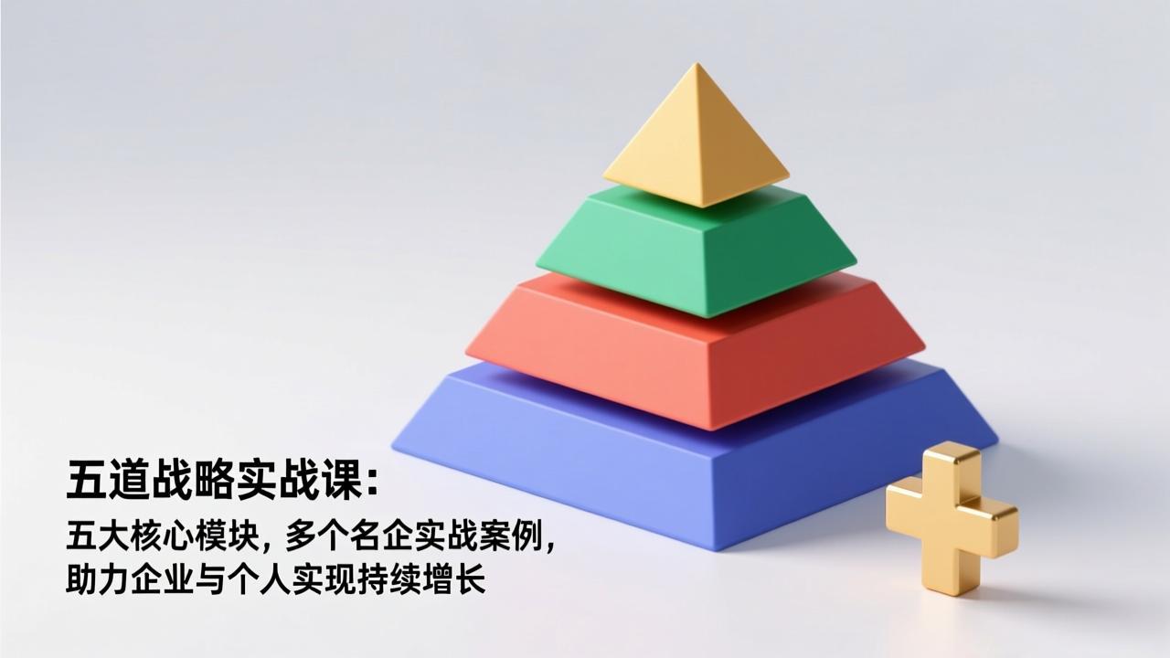 五道战略实战课：五大核心模块，多个名企实战案例，助力企业与个人实现持续增长-天韵资源网