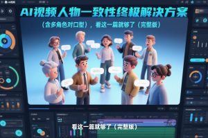 AI视频人物一致性终极解决方案(含多角色对口型),看这一篇就够了(完整版)-天韵资源网