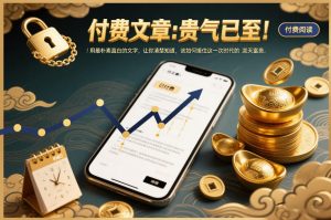 付费文章：贵气已至！用最朴素直白的文字，让你清楚知道，该如何接住这一次时代的泼天富贵-天韵资源网