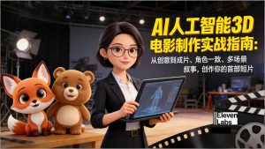 AI人工智能3D电影制作实战指南：从创意到成片、角色一致、多场景叙事，创作你的首部短片-天韵资源网