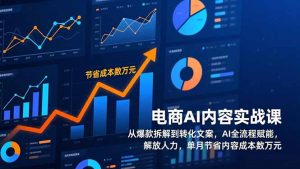 电商AI内容实战课，从爆款拆解到转化文案，AI全流程赋能，解放人力，单月节省内容成本数万元-天韵资源网