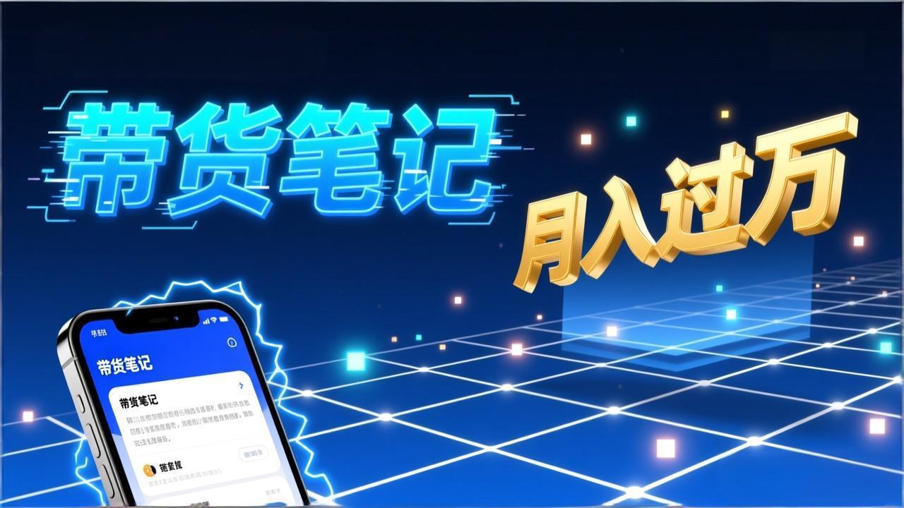 小红书爆款笔记带货实战：拆解封面标题正文全要素，手把手教你单篇笔记带货月入过万-天韵资源网