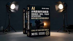 AI电影制作训练营：掌握角色一致性，学会好莱坞叙事流程，制作价值万元的电影感短片-天韵资源网