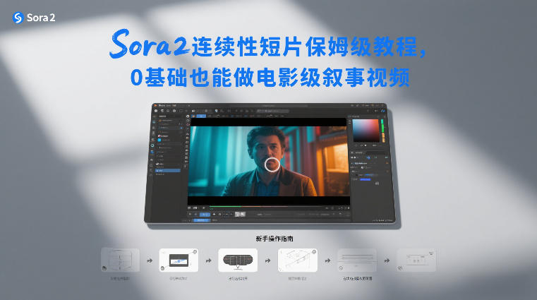 Sora2连续性短片保姆级教程,0基础也能做电影级叙事视频-天韵资源网