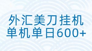 外汇美刀挂机：全自动挂机赚美金，单机600+-天韵资源网