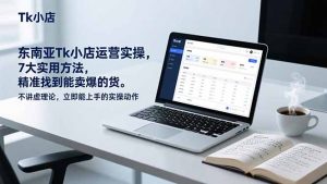 东南亚Tk小店运营实操，7大实用方法，精准找到能卖爆的货。不讲虚理论，立即能上手的实操动作-天韵资源网
