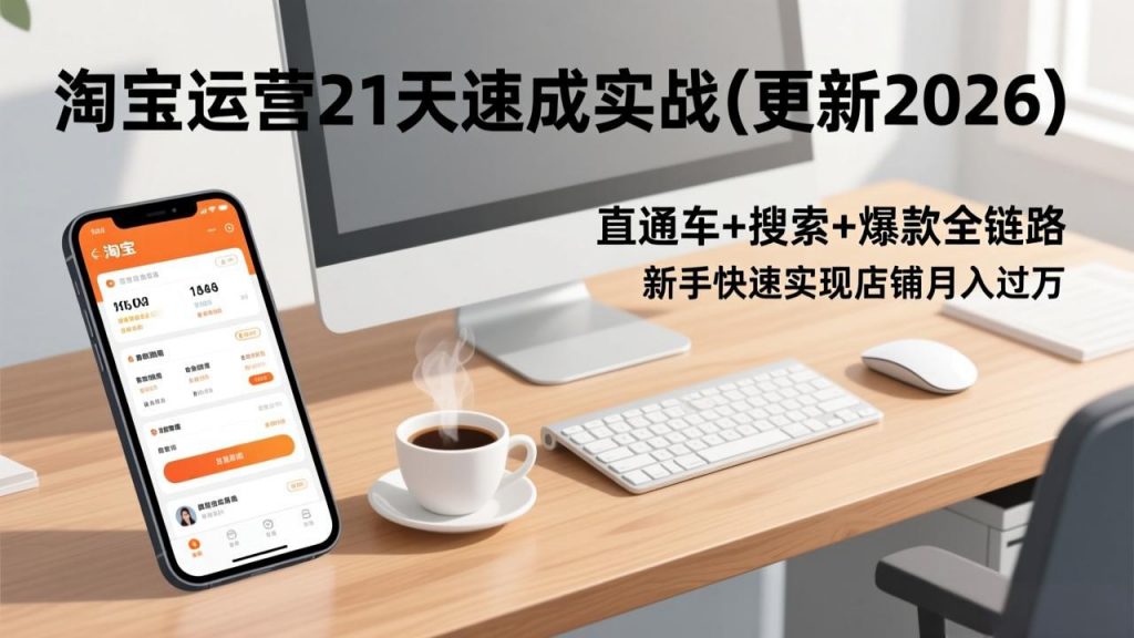 淘宝运营21天速成实战(更新2026-天韵资源网