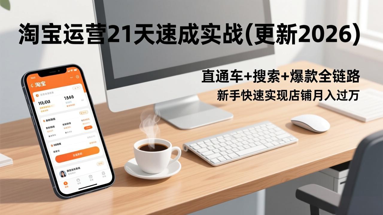 淘宝运营21天速成实战(更新2026-天韵资源网