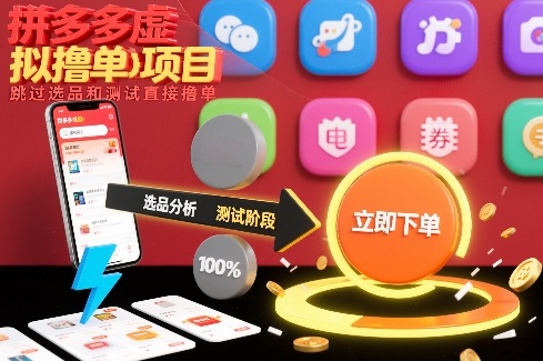 拼多多虚拟撸单项目，跳过选品和测试直接撸单-天韵资源网