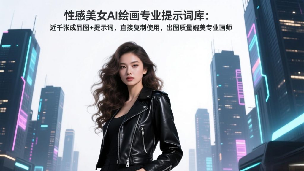 性感美女AI绘画专业提示词库:近千张成品图+提示词,直接复制使用,出图质量媲美专业画师-天韵资源网