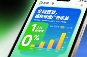全网首发，视频号撸广告收益，无任何成本，每天操作1个小时即可，收益几十到几张-天韵资源网