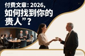 付费文章：2026，如何找到你的“贵人”？-天韵资源网