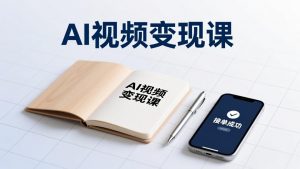 AI视频变现课，学完即可创作短片、接商单，实现副业增收，单项目报价可达千元-天韵资源网