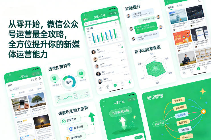 从零开始，微信公众号运营最全攻略，全方位提升你的新媒体运营能力-天韵资源网