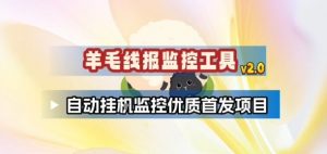 羊毛线报监控_2.0版本，薅羊毛人手一套，自动监控优质首发项目-天韵资源网