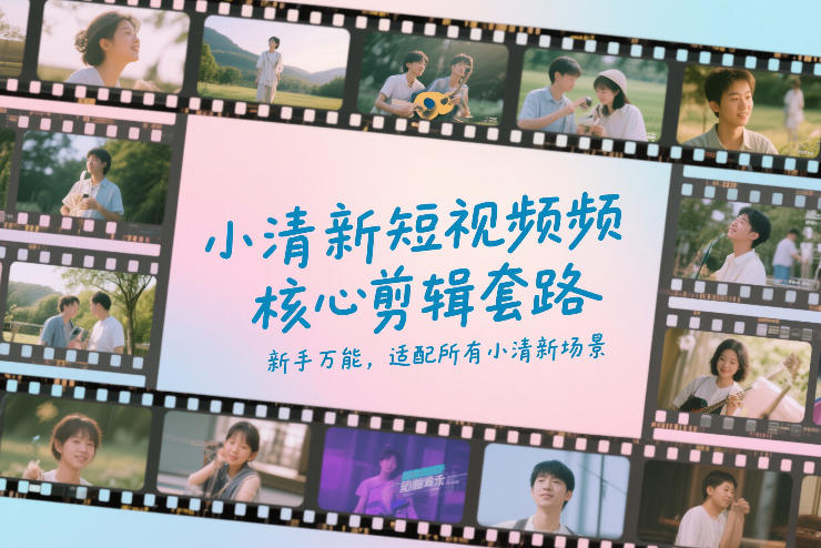 小清新短视频核心剪辑套路，新手万能，适配所有小清新场景-天韵资源网