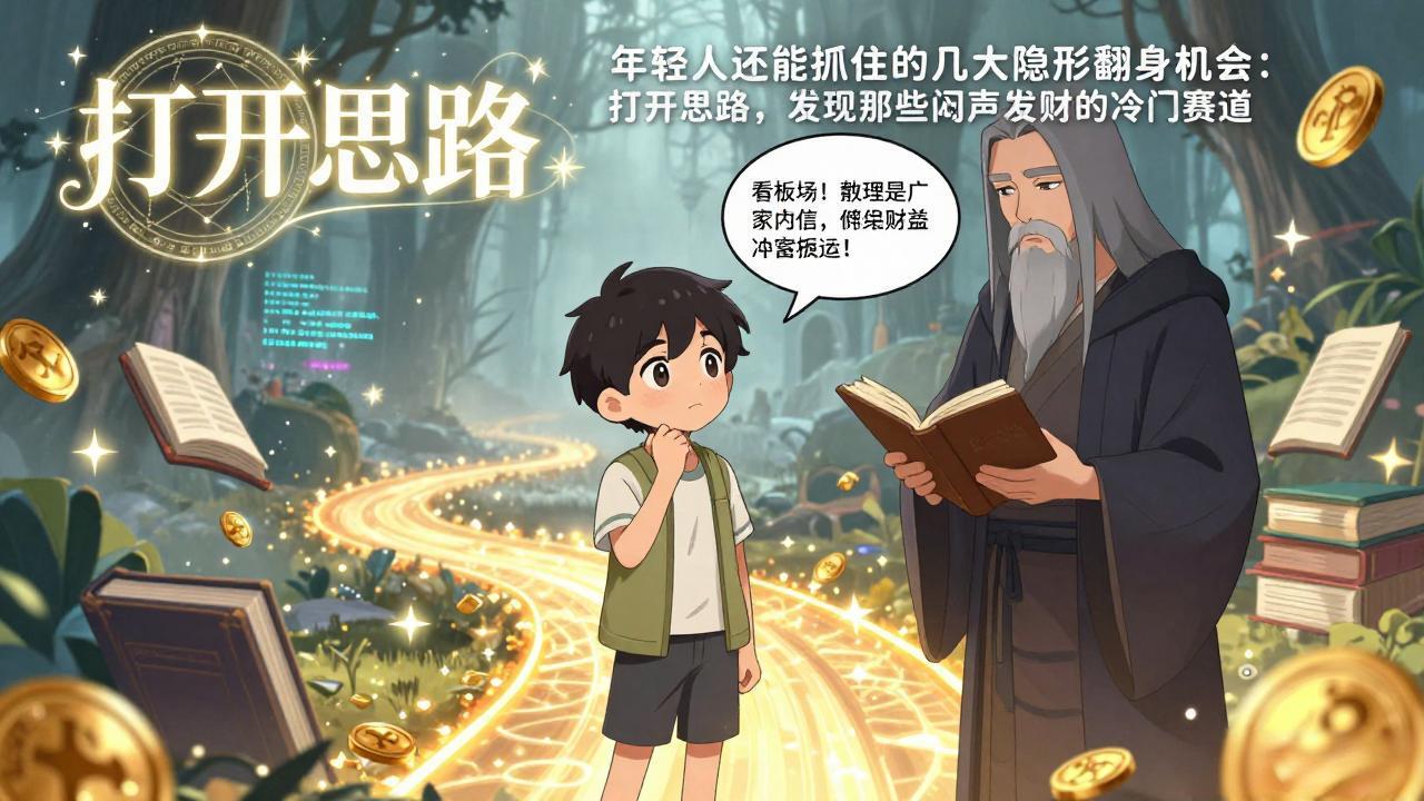 付费文1+2：年轻人还能抓住的几大隐形翻身机会：打开思路，发现那些闷声发财的冷门赛道-天韵资源网