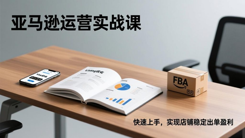 亚马逊运营实战课，Listing优化、Vine秒杀、FBA发货，快速上手，实现店铺稳定出单盈利-天韵资源网