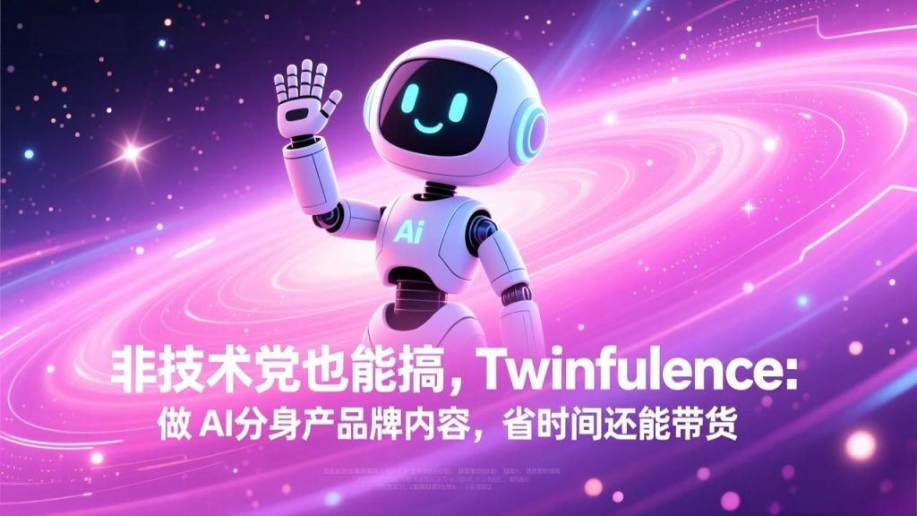 非技术党也能搞!Twinfluence:做 AI 分身产品牌内容,省时间还能带货-天韵资源网