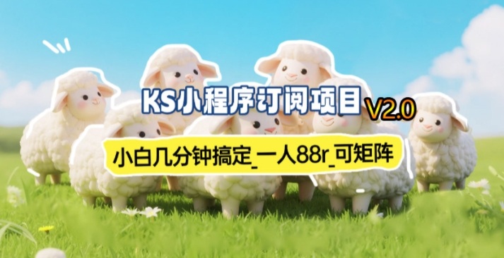 【新一期】小程序订阅_小白几分钟70-80r,可矩阵(已测到账)-天韵资源网