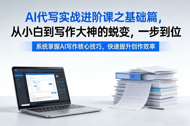 AI代写实战进阶课之基础篇，从小白到写作大神的蜕变，一步到位【揭秘】-天韵资源网