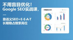 不用盲目优化!Google SEO实战课,靠语义SEO+E-E-A-T,长期稳占搜索高位-天韵资源网